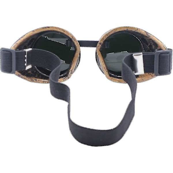 Diamond Lens Vintage Steampunk Goggles Glasögon Svetsning Gotisk-koppar