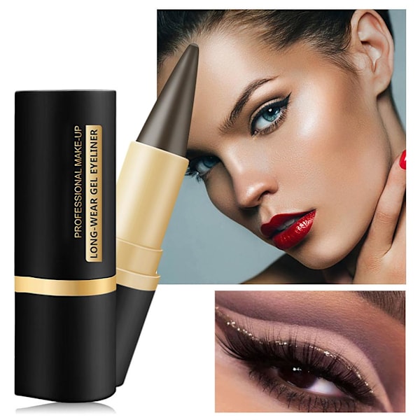Meikkivoide Eyeliner Matta Pitkäkestoinen Eyeliner-kynä Nopeasti Kuivuva Eyeliner Vedenpitävä Musta Meikkikynä Kosmetiikkatarvikkeet Meikkityökalu