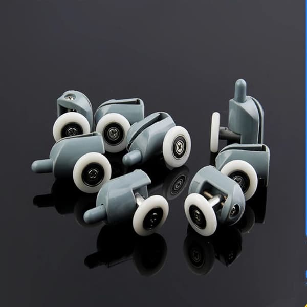 Duschdörrsrullar, Set om 8, Diameter 23 mm, för Duschkabiner