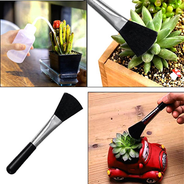 15 delar saftiga växter verktyg, Mini trädgård hand transplantation saftiga verktyg miniatyr plantering, set för inomhus miniatyr