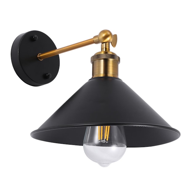 Industriel væglampe E27 sokkel Retro loft LED væglamper trapper badeværelse jern væglamper