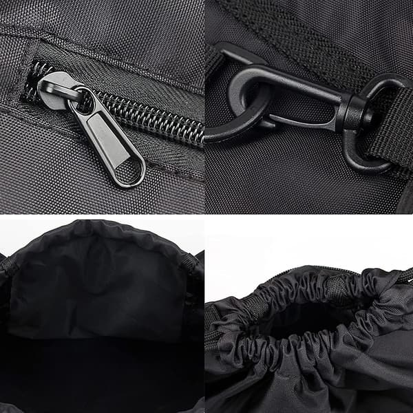 Drawstring Backpack Football Bag Foldable and Detachable Basketball Net Bag - 20L Max