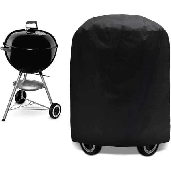 Grillovertræk Vandtæt Beskyttelse til Gasgrill Udendørs Brug Sort 70 x 75 cm