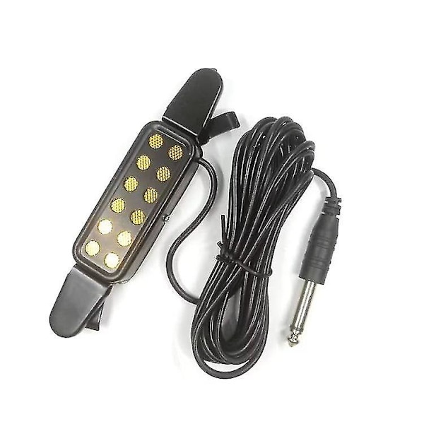 Klassiske Pickups Elektrisk Volumen Justerbar Transducer Pickup Til Akustisk Guitar Med Tilbehør (1 stk, Sort) Z