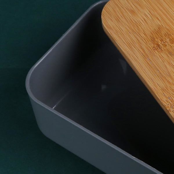 Bento Lunch Box för vuxna/barn, läckagesäker japansk bambu lunchlåda med avdelare Mikrovågsugn, diskmaskin och frys säker BPA-fri B916-368