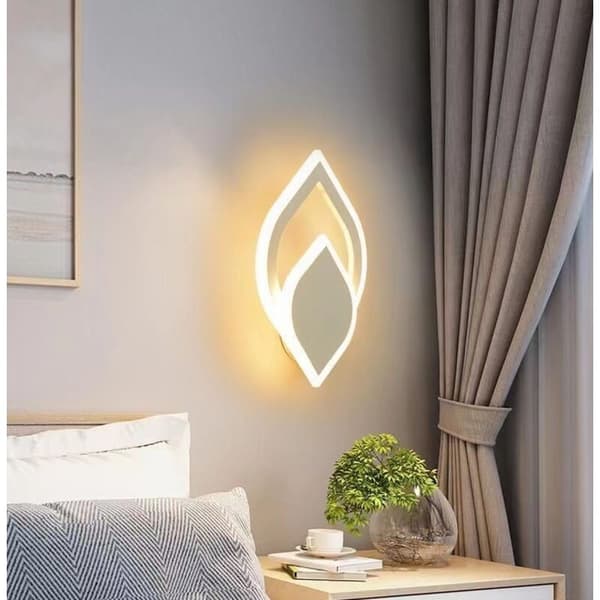 LED Vägglampa 7W Varmvit 3000K för Sovrum Vardagsrum Badrum