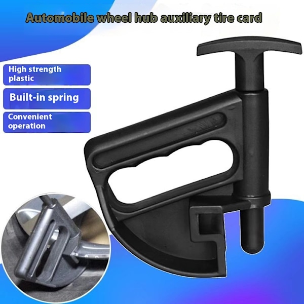 Musta rengasvaihtajan helmiholkki, Bead Clamp Drop Center Depressor ClampChanger, pyöränvaihdon apuväline helmiholkille (15,5 cm pitkä)
