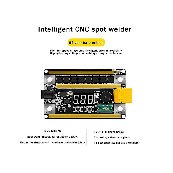 12V Handhållen punktsvetsmaskin DIY Bärbar 18650 Mobiltelefon Litiumbatteri Punktsvets