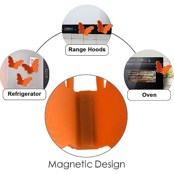 Perhos Mini Silikoninen Uunilapanen, Magneettiset Lämmönkestävät Käsineet