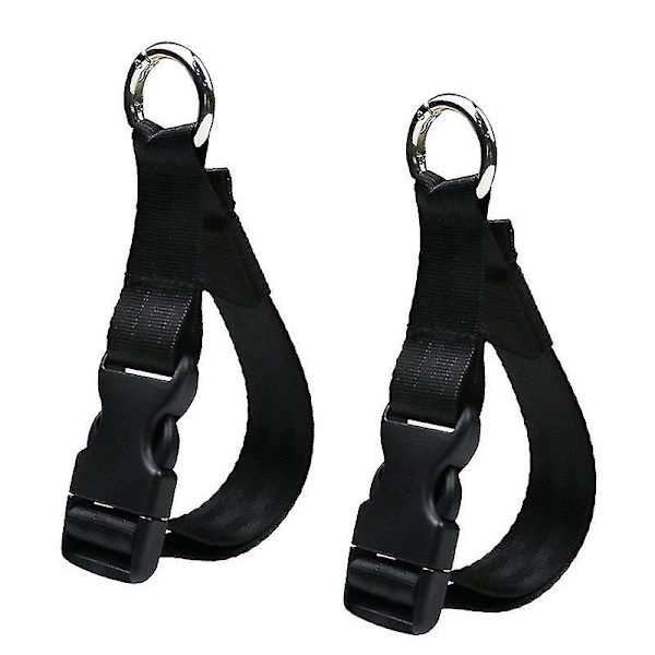 2-pack - Multifunktionella barnvagnskrokar, organiseringskrokar för barnvagn, rullstol, rullator, gåstol (svart)
