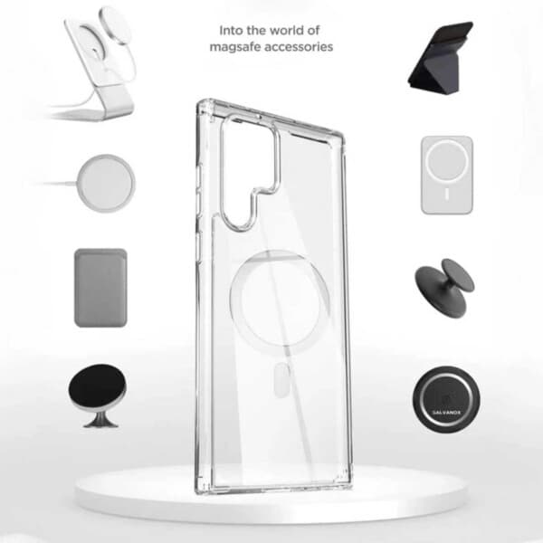 Galaxy S22 Magsafe Mobilskal Transparent