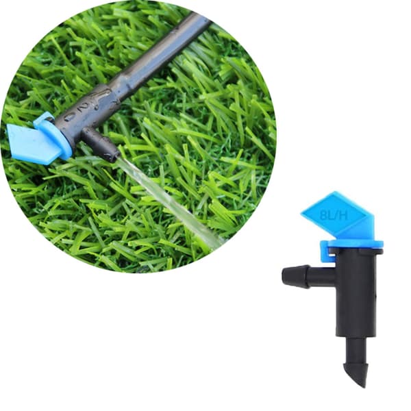 100 stk. Flag Irrigation Dripper Emitter 8L/H Have Irrigation Drip Emitters Irrigation Emitter Flag Dripper Drip Irrigation