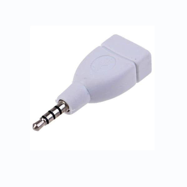 Lydkonverterer 3,5 mm AUX Hann til USB 2.0 Hunn Kontakter for Musikkavspilling 2 stk 2pc