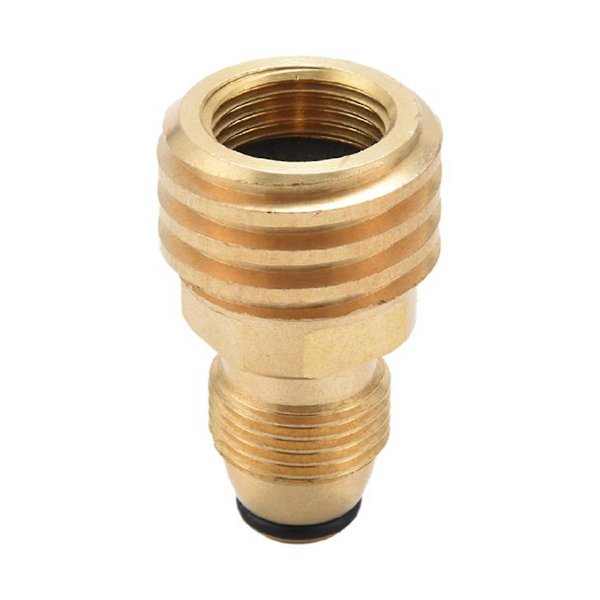 2 stk. Propangasadapter konverterer Lp Tank Service Valve til Qcc1/type1 Udløb Messingadapter