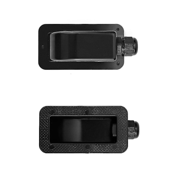 2 kpl Ip68 aurinkokaapelijohdon läpivientiliitäntä vedenpitävä Abs aurinkokaapeli 1-tie kaapelijohdon läpivienti kaksoiskaapelijohdon kotelo aurinkopaneeleille Rv, asuntovaunu ja merelle, musta