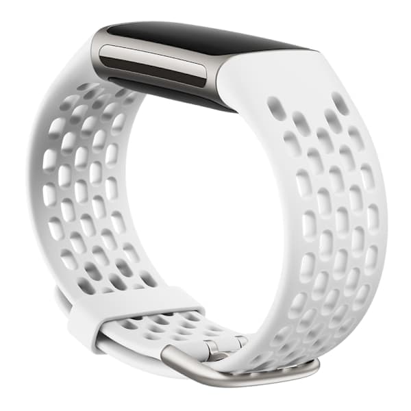 INF Fitbit Charge 5 armband sport silikon 3-pack Turkos/Korall/Vit