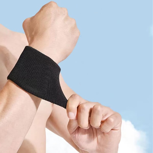 Sport handledsskydd för män och kvinnor Athletic Cloth Sweatband i neonfärger - handledsskydd för tennis, basket, (1 par)