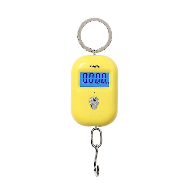 Digitaalinen riippuva vaaka 25kg X 5g Mini elektroninen matkalaukku koukku vaaka Lcd taustavalo keittiö työkalu