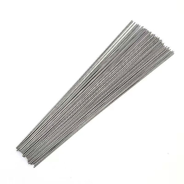 100 stk. Sølv rustfrit stål Sign off, højt siliciumniveau fremmer lav røgudvikling, der nemt kan bearbejdes - 2,0 * 35 cm