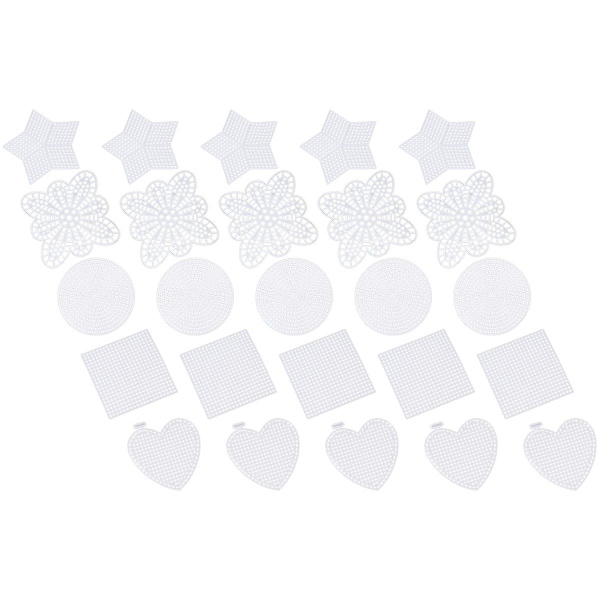 50 stk. Mesh Plastic Canvas Sheets Cross Stitch Syning Plastic Canvas Sheets til Broderi Akryl Garn Håndværk Strik og Hækle Projekter DIY Coaster
