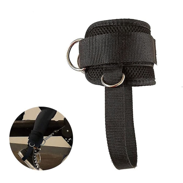 2 stk Justerbare Ankelstropper for Kabelmaskin Gym Ankelstropp Dobbel D-ring Ankelmansjettstropper