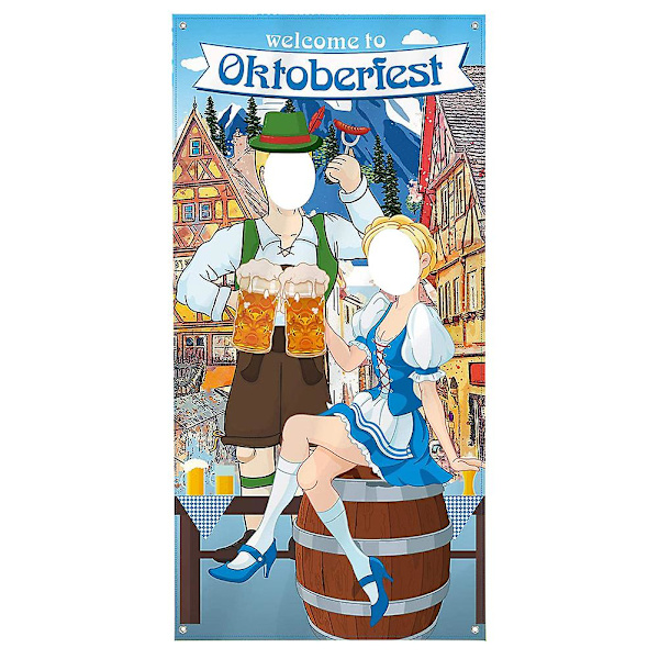 1 kpl Ovibanneri Ripustuskoriste Juhlalahja Valokuvaus Oktoberfestin koriste