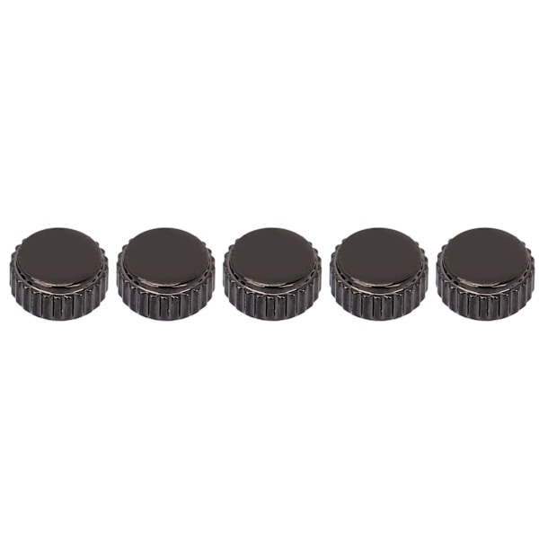 5 stk. Urkrone til standur Urhoved Urmager Reparationsdele Udskiftningstilbehør Sort 6,5 mm/0,26 tommer 0.1