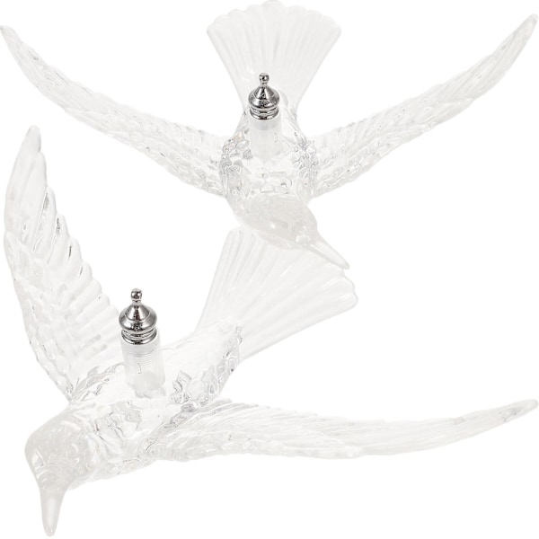 2pcs Acrylic Hummingbird Ceiling Hanging Hummingbird Ornaments Transparent Decor