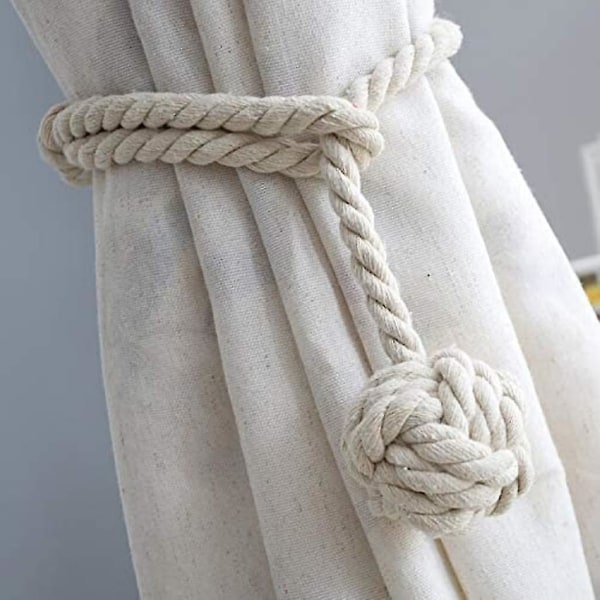 Et par håndstrikkede gardin reb clips holdere gardin tiebacks