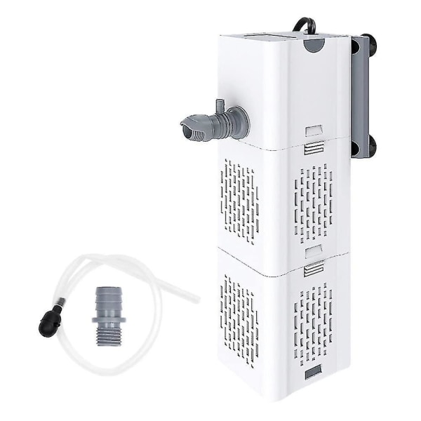 Akvarium Fiske Tank Filter: 6w 110v Intern Filterpumpe 4-i-1 Intern Akvarium Filter Neddykbar Vannpumpe Oksygen Lufting Bølgemaker For Akvarium