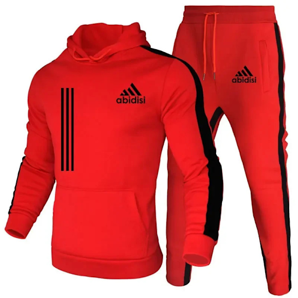 2-delad herrträningsoverall höst vinter 2024 joggingkläder set tröjor hoodies jackor och sweatpants herrkläder grå B gray B M
