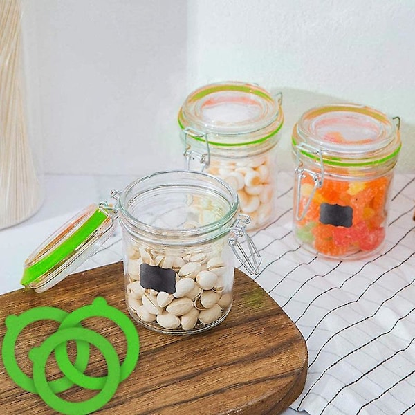 12-pack silikonersättningsbricka, lufttäta gummitätningsringar för Mason Jar-lock, läckagesäker burk