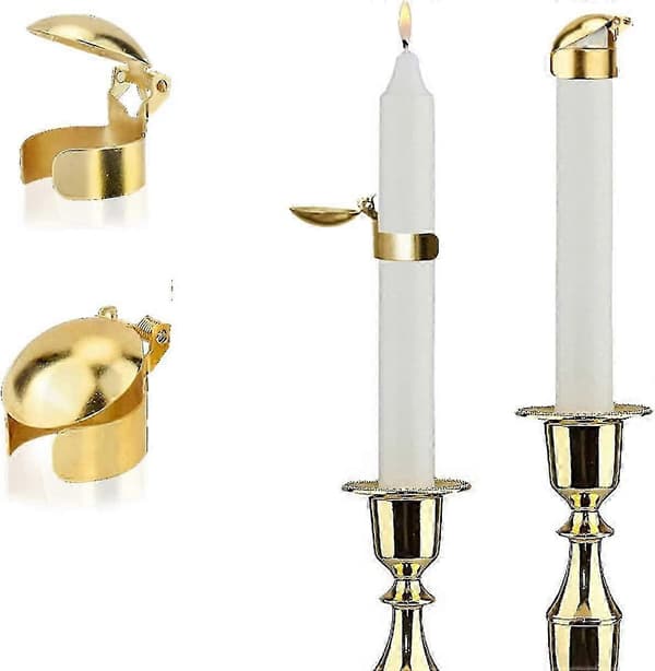 8 Pieces Black Candle Snuffers Automatic Flame Extinguishers for Safe Candle Fire Extinguishing Wick Snuffer 2 pcs