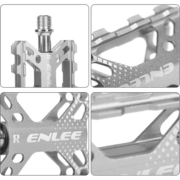 Cykelpedaler, 9/16 tum cykelpedaler, halkfria maskinbearbetade aluminiumlegering barncykelplattform