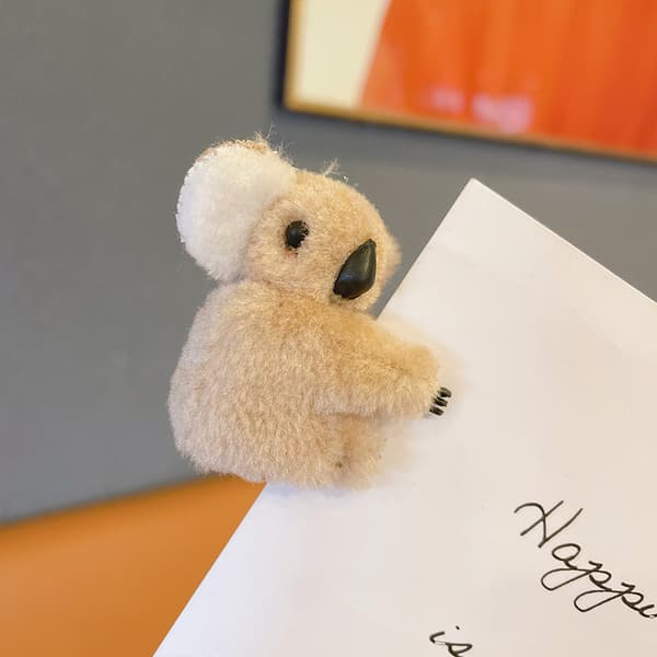 2 stk Koala Bangs Klips Søt Koala Blyant Klemmer Småbarn Hår Tilbehør Hår Perler for Kvinner Småbarn Hår Spretter Liten Hår