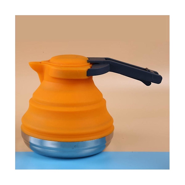 Hopfällbar Campingkokare för Vandring, Resor & Utomhus 42 Oz Kapacitet (Orange)
