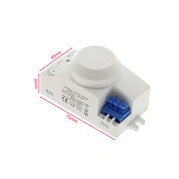 3x 5.8GHz HF-system LED-mikrovågsugn 360 graders rörelsesensor ljusbrytare kroppsrörelsedetektor