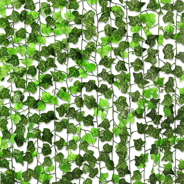 Kunstige Vedbend Blade Kunstig Grønt Hængende Plante Vinstok til Soveværelse Væg Dekoration Bryllup Fest Lokale Astetiske Ting