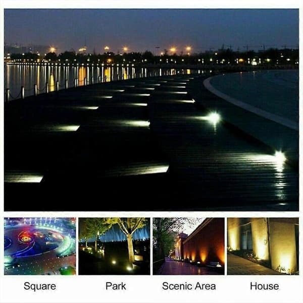 Ground Lighting Floor Deck Outdoor Garden Patio LED Solar Lamp 12PCS