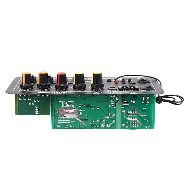 Digital Bluetooth Stereo Forstaerker-kort Subwoofer Mikrofon Karaoke Forstaerker Til 8-12 Tommer Spea