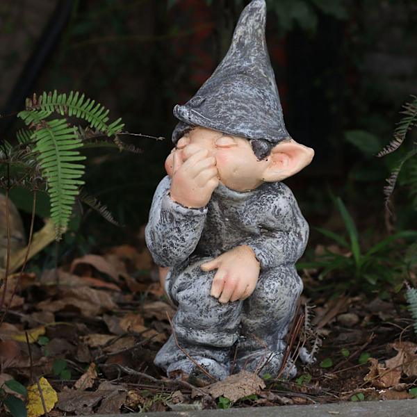 Busig Nisse Bajsande Miniatyrstaty Bajs Simulerande Figur Form Rolig Harts Resin Rolig Liv