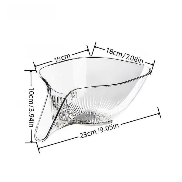 2 stk. Multifunktionel afløbskurv, afløbstragt, køkkenvask afløbskurv, frugt Vegetab-YNP