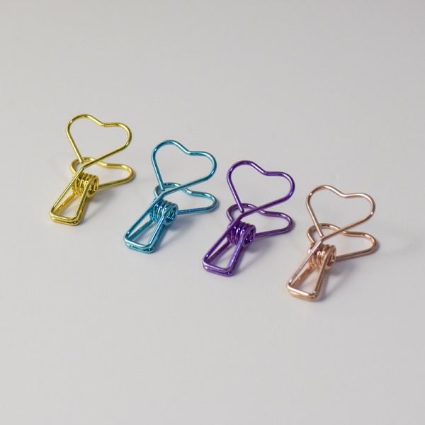 4 stk./sæt Udhullet Design Metal Binder Clip Lange Hale Clips Kontor Hånd Bog Folder Papir Organizer Stationery Fisk Clip