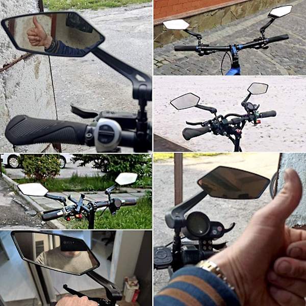 2022 Ny cykelbackspegel Explosionssäker Justerbar Stor Lins Cykelbackspegel Mtb Cykelbackspegel