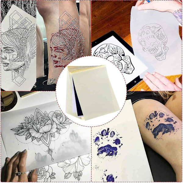 20 st tatueringsöverföringspapper Tatueringsstencil Överföringspapper för tatuering