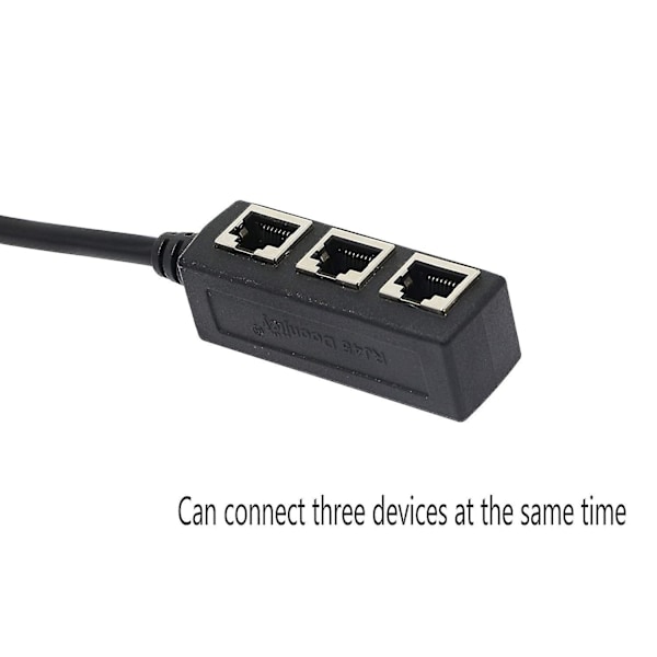 Rj45 1-3 Ethernet-verkko LAN-kaapeli, Rj45-uros 1-3 Ethernet-naaraskaapeliadapteri laiteportin suojaukseen.