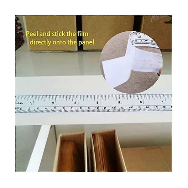 6 pcs Self Adhesive Measuring Tape Measure Car Desk Table Ruler 90cm