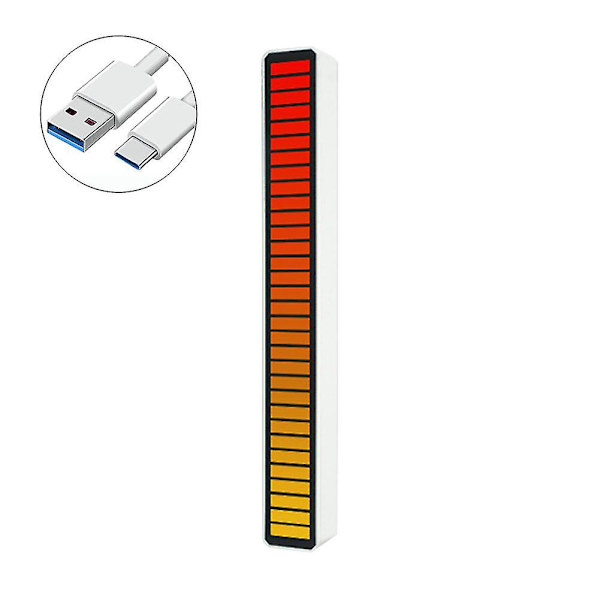 App-styret Rgb-atmosfære Pickup Led-lys Bilmusik Rhythm Bar Stemmeaktiveret