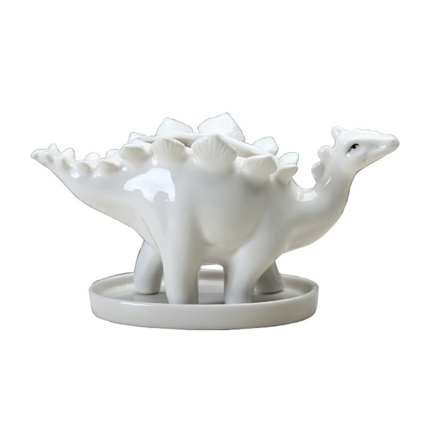 2 st, dinosaurieformad planter, liten suckulentkruka, små suckulentkrukor med dränering, keramisk dinosaurieformad planter