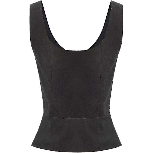 Naisten Merirosvo Renessanssiliivi Cosplay-asu Talonpoikais Korsetti Musta Black Medium